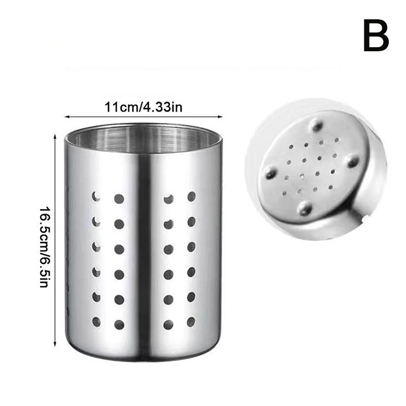 Stainless Steel Cutlery Holder Chopstick Storage Holder Organizer Container Drainer Spoon Fork Chopsticks Kitchen Storage Basket