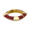 Bracelet - LUXENTER - Souda - Red Lacquer - 18 Carat Yellow Gold Plated - Woman