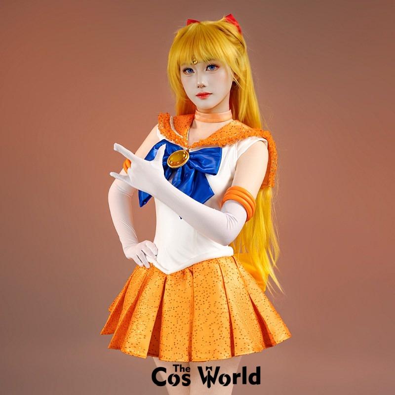 Usagi Tsukino Sailor Merkur Makoto Kino Rei Hino Minako Aino Outfits Anime Cosplay Kostüme [THE COS WORLD]