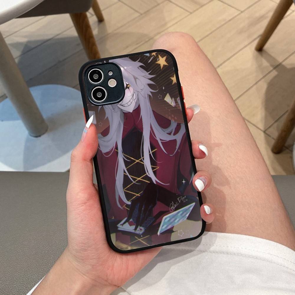 Anime The Freak Circus Pierrot Matte Translucent Phone Case For Iphone 16 ProMax 15 14 13 12 11 X XS PRO Plus