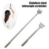 Stainless Steel Extendable Back Scratcher Portable Hard-to-Reach Areas Five-Teeth Telescoping