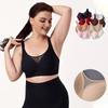 Plus Size Soft Support Sexy Seamless Comfortable Gathering Bra For Women