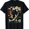 Nishikigoi Koi Carp Fish Art Japan Cherry Blossom T-Shirt(2)