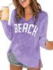 New V-neck Letter Knitwear for Women - European & American Style, Spring/Summer