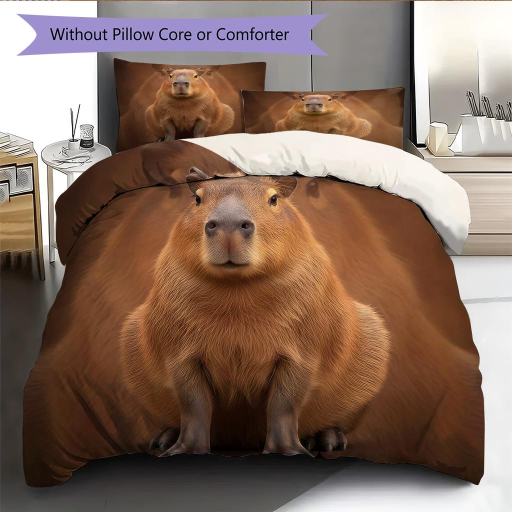 Cartoon Pattern Bedding Quilt Set Quilt Cover Pillowcase Home Decoration Birthday Gift (1 * Duvet Cover + 2 * Pillowcase, Without Core)