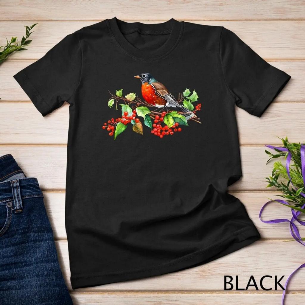Vogelbeobachtung Beobachter Amerikanische Rotkehlchen Vogelbeobachter T-Shirt