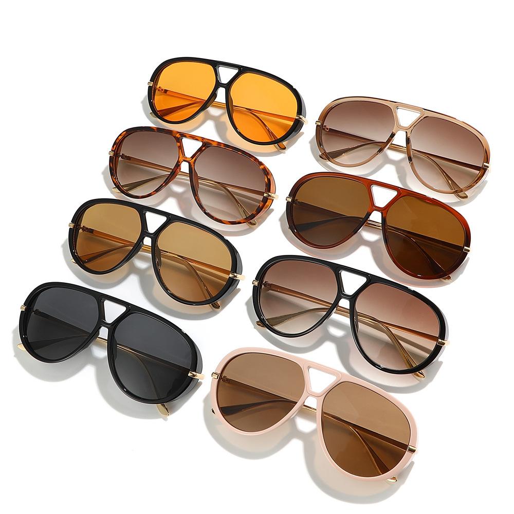 Lightweight Comfortable Durable High Quality Stylish High End Retro Aviator Oval Shaped For Both Male Sun Glasses