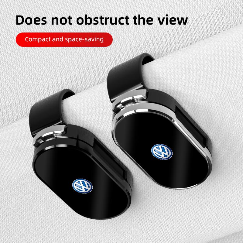 Car Sunglasses Holder Car Sun Visor Glasses Storage Clip For Volkswagen VW GTI GTD Golf Tiguan Amarok T5 Atlas Eos Caddy Magotan Pn2