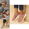 Breathable Big Size Women's Sandals With Knitted Upper And Rubber Sole Characters)