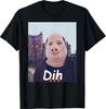 Funny Brainrot Gen Z Humor Cat Meme Dihh Cat Meme Gen Alpha T-Shirt