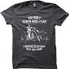 You Don't Always Need a Plan BALLS BEARD Motorcycle Biker T-Shirt Size 2XL