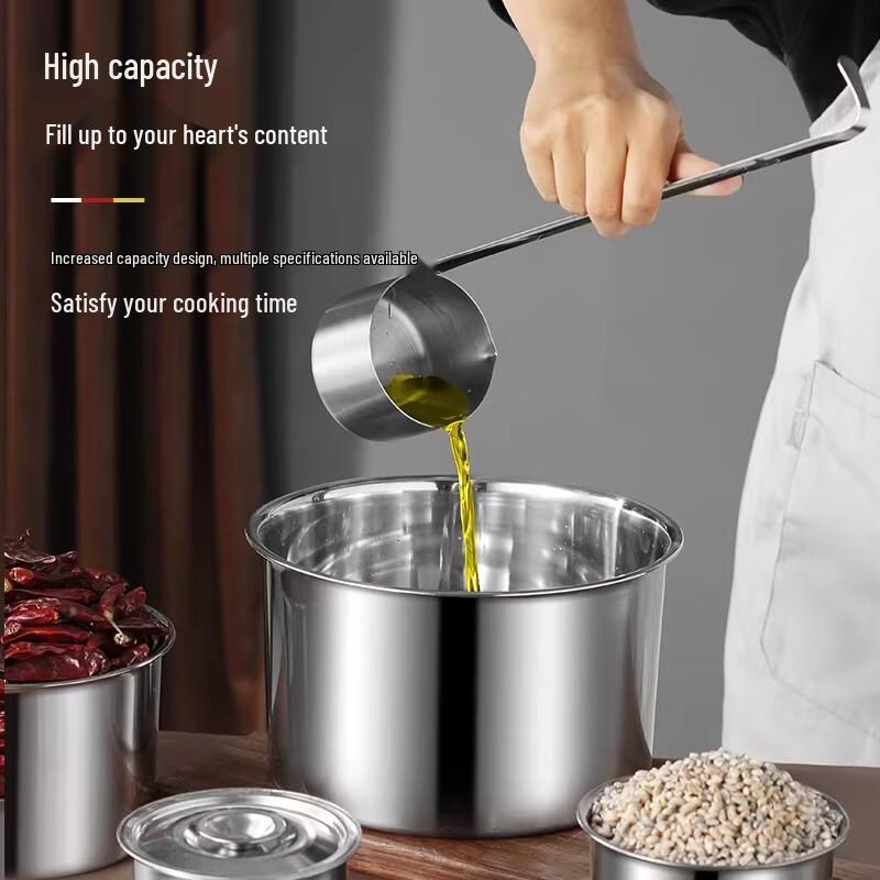 Jing Qing Fu 304 Stainless Steel Seasoning Jar with Lid