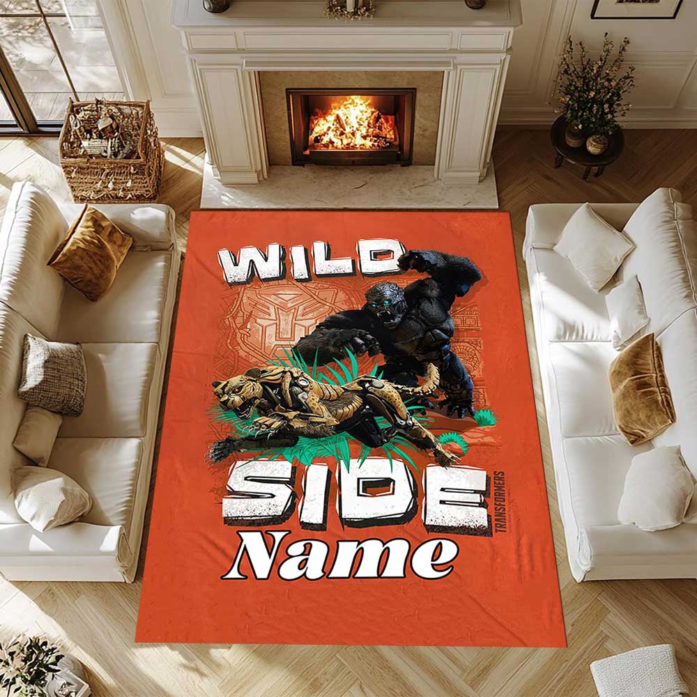 Love Transformers (17) Customize Your Name Rug, Office Chair Cushion, Home Bedroom Living Room Gift.