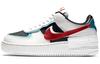 Nike Air Force 1 Low Shadow Bleached Aqua Chile Red Women's DA4291-100