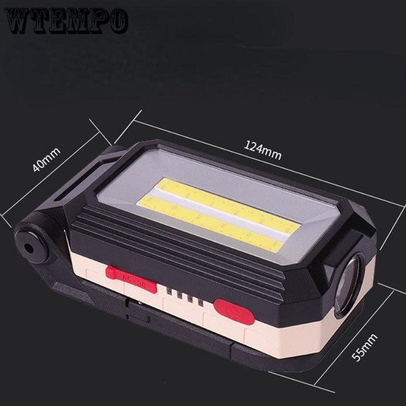 COB Work Light Strong Light Charging Buckle Type Car Inspection Light with Magnet LED Super Bright Folding Camping Light