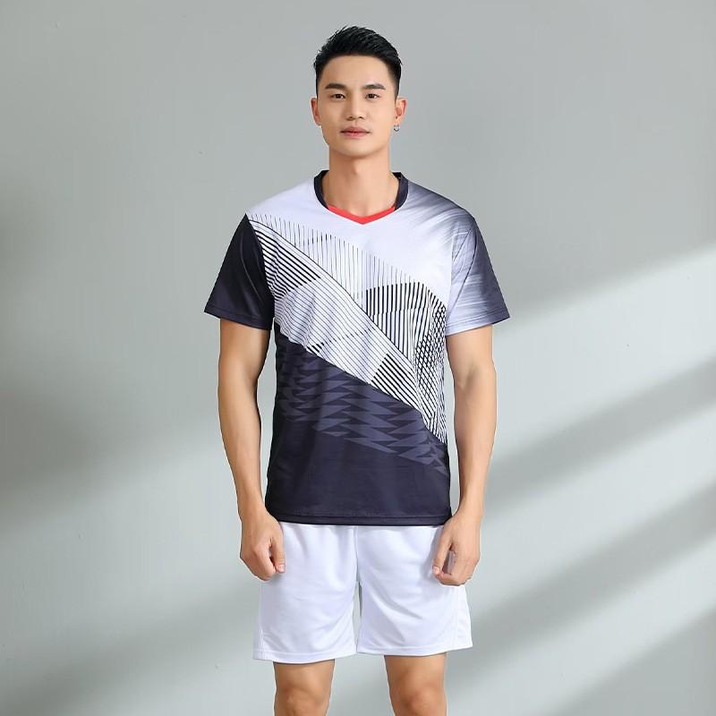 Ensemble de Sport Unisexe à Séchage Rapide Badminton Tennis Volleyball Ping Pong Entraînement Compétition Vêtements Athlétiques
