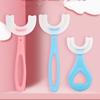 Children U-Shape Toothbrushes Teeth Cleaning Brushes with Handle Silicone 2-12 Years Old Kids Toothbrushes Oral Care