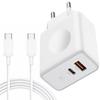 Netzteil 30W - QC 3.0+ PD 20W mit 1M USB-C-Kabel für Xiaomi 12 12X 12 Pro 12 Lite 12T Pro 12T