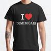 Plus Size S-3XL I Love Dominicans Printed T-shirt Men's Tops Fashion Clothes Tees