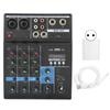 4-Kanal o Mixer USB Stereo Mischpult mit Soundkarte für Heimcomputer Bühne