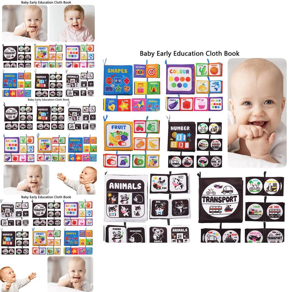 Durable Washable Children's Cloth Book Toy Set For Early Learning And Interactive Play Tear-resistant And Sound-producing