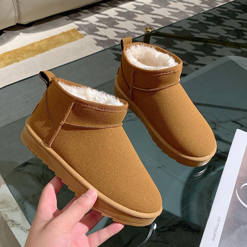 2024 New Classic Thickened Fluff Women's Snow Boots Comfortable Warm Ankle Boots Women Winter Ladies Shoes Chunky Womens Shoes