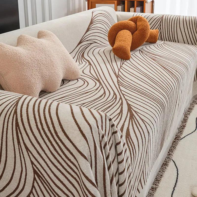 2024 New Sofa Cushion Cover Blanket Anti Cat Scratches Foreign Trade Chenille Sofa Towel Cover Cloth Universal Four Seasons