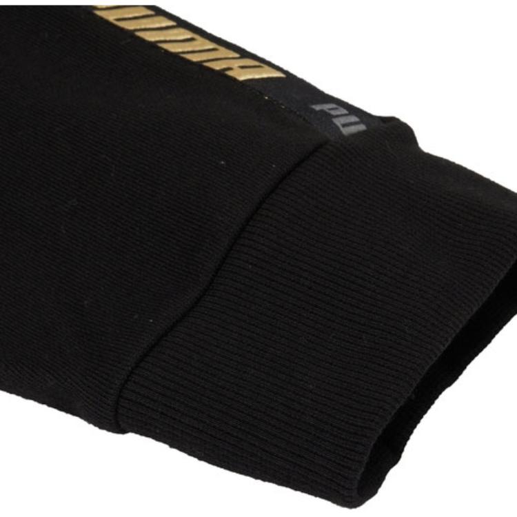 Puma Veste à capuche zippée à imprimé logo FW22 Vestes unisexes Noir 539532-01