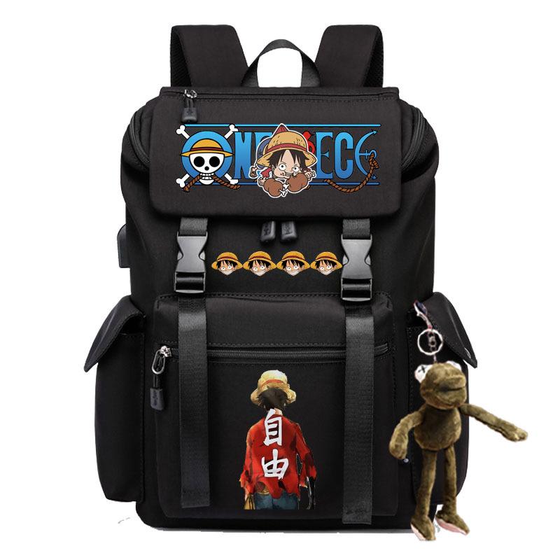 2024 grenzüberschreitend neu beliebt ONE PIECE Cartoon-Muster Rucksack Studenten große Kapazität Laptop