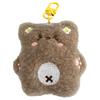 Keychain Soft Plush Star Bear Pendant Cartoon Design Stress Relief Doll Key Holder Backpack Keys Bags Car Decoration