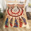Traumfänger Weiche Bettbezug-Set Bunte Federn Bettwäsche-Set Ethnische Stämme Twin King Warme Deckenbezug Mikrofaser Bohemian Bettwäsche