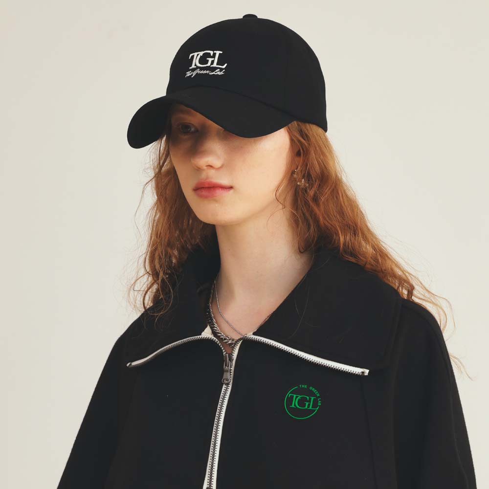 THE GREEN LAB Essential Tgl Embroidered Ball Cap [Black]