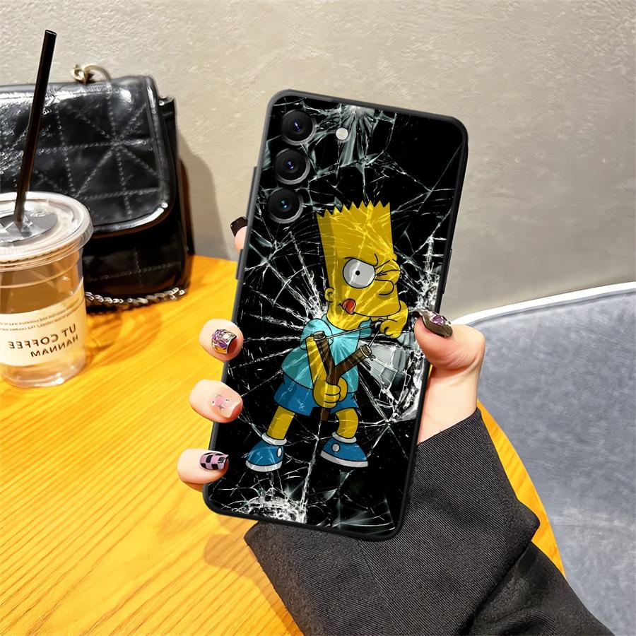Lustige S-Simpsons Hülle für Samsung Galaxy A12 A15 A05 A70 A06 A04 A16 A40 A17 A13 A20 A50 Funda Handyhülle