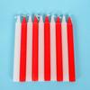 Survival Candles 10Pcs/set Long Burning Unscented Candle Household Short Taper Candles for Emergency Disaster Prevention