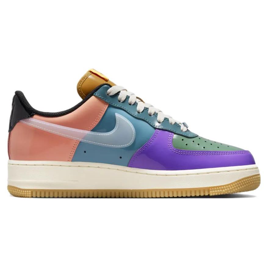 Undefeated X Nike Air Force 1 Low Celestine Blue Unisex Sneakers Multi-Color Sail Gum DV5255-500