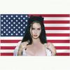 Lana Del Rey Flag  SingleSided Indoor Outdoor Decor Banner for Dorm Travel Event Holiday Guys Room Flat Print