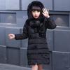 Winter Kinder Gefütterte Mäntel Mädchen Mittel Lang Baumwolle Warme Jacke Mode Kinder Pelzkragen Thermische Daunenmäntel Kleidung