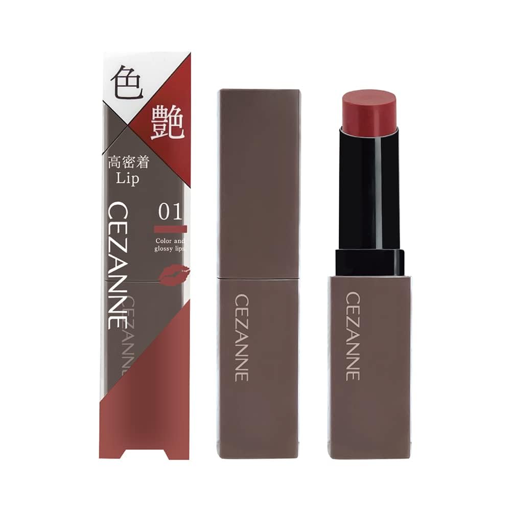 CEZANNE Lip Color Shield 01 Brun Figue Lèvre film gel Belle couleur 3.7g Longue tenue