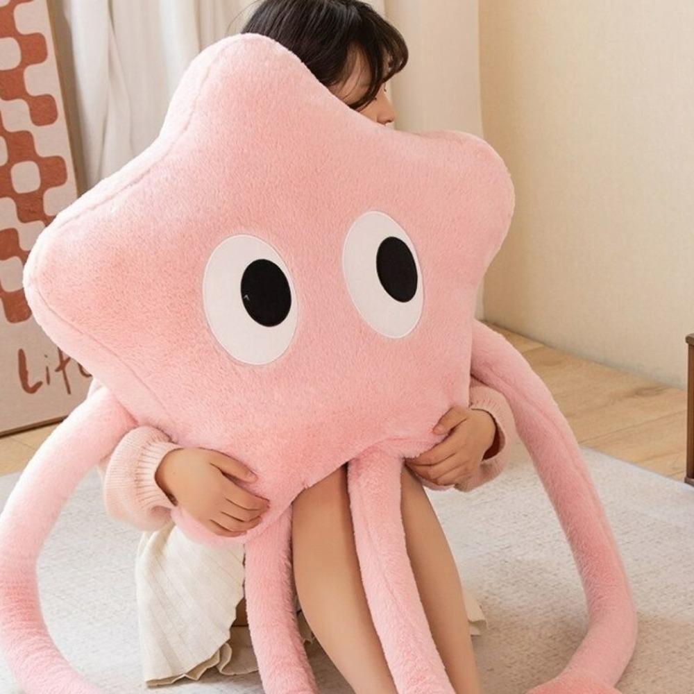 New 110cm Star Plush Plush Soft Stuffed Cushion Big Eyes Star Doll Home Decor
