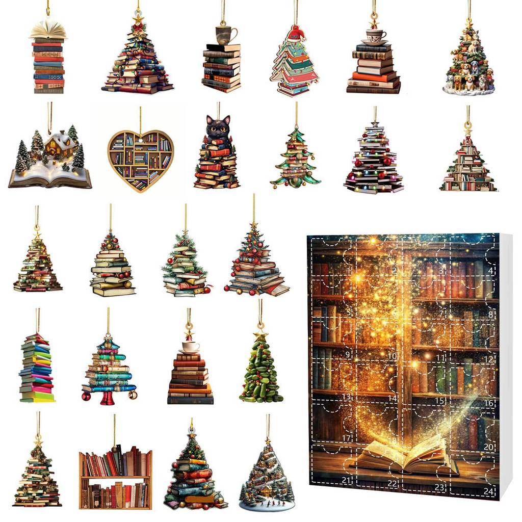 Kerstaftelling Adventskalender Acryl Boekje Kerstboom Decoraties Voor Feestelijke Cadeaus