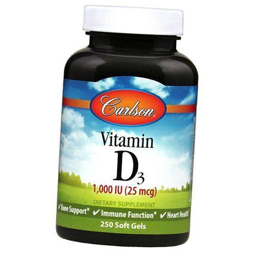 Vitamin D3, Vitamin D3 1000, Carlson Labs 60gelcaps (36353085)