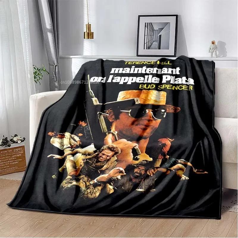 Graphics Baby Blanket Terence Hill and Bud Spencer Soft Home Bedroom Bed Office Cover Decor Comfortable Throw Blankets Kids
