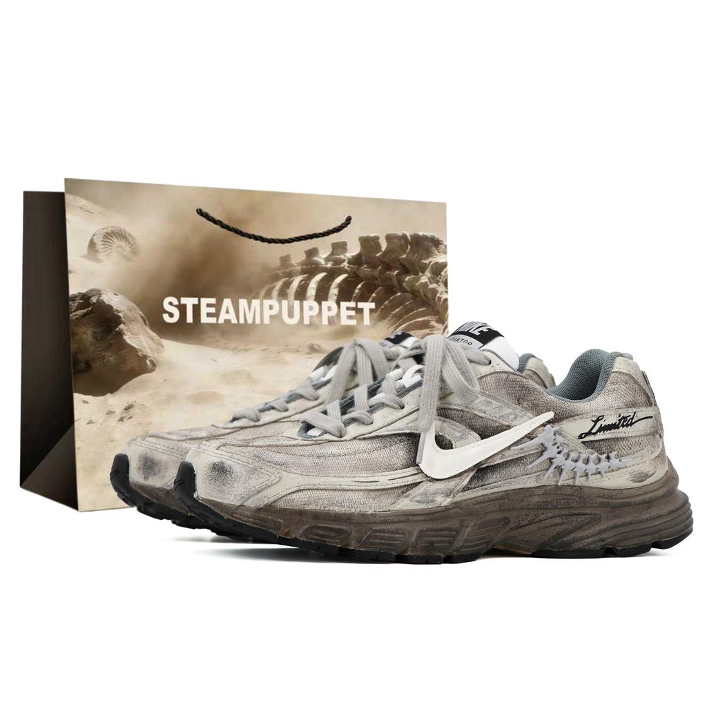 Nike Initiator Low top Sprint Long Distance Running Shoes Unisex Gray Brown IO7609-101(Team1527-)