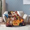 Undertale Decke Korallenfleece Plüsch Sommer Multifunktionale Weiche Überwurfdecke für Bett Outdoor Plüsch Dünne Steppdecke