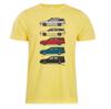 2026 Summer Unisexs Sedan Printed Round Neck Tshirt Vintage Classic 100 Pure Cotton Soft Breathable Neutral Short Sleeved Shirt