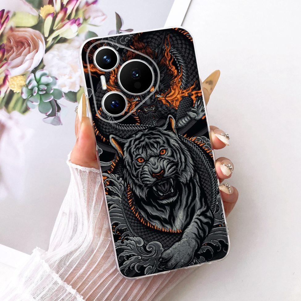 Für Huawei Pura 70 Klare Hülle Ästhetisch Luxuriös Niedlich Mode Blumen Lustig Bemalte Hülle Für Huawei ADY-LX9 ADY-AL00