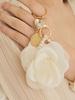 Z Lavishe Klíčenka s perlou Coin Pearl Růžová