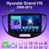 2 DIN Android Carplay Car Radio For Hyundai Grand I10 2008-2012 Multimedia Player Head Unit Stereo GPS Navigation BT WIFI 4+64GB