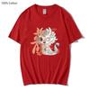 Year of The Dragon TShirt 100% Cotton Short-sleeved Tees Women's Couple Loose 100% Cotton Shirt Summer Men's T-shirt
