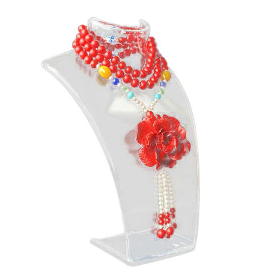 Présentoir de colliers en acrylique, Mannequin exquis, polyvalent, Compact, présentoir de bijoux pour la maison